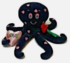 First  Main Octokiss Plush Black and Pink Hearts Love Pillow Rose Holiday
