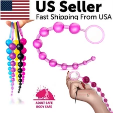 Anal Beads Butt Plug Soft Silicone Anal Sex Toys For Men Women Beginners Dildo