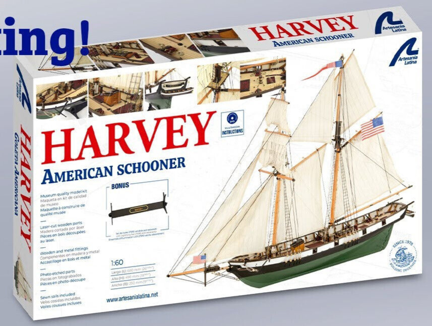 Artesania Latina American Schooner Harvey 1:60 Модель лодки Комплект корабля 22416