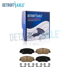 Front Ceramic Brake Pads Hardware for 2003 2004 2005 2006 2007-2010 Honda Accord