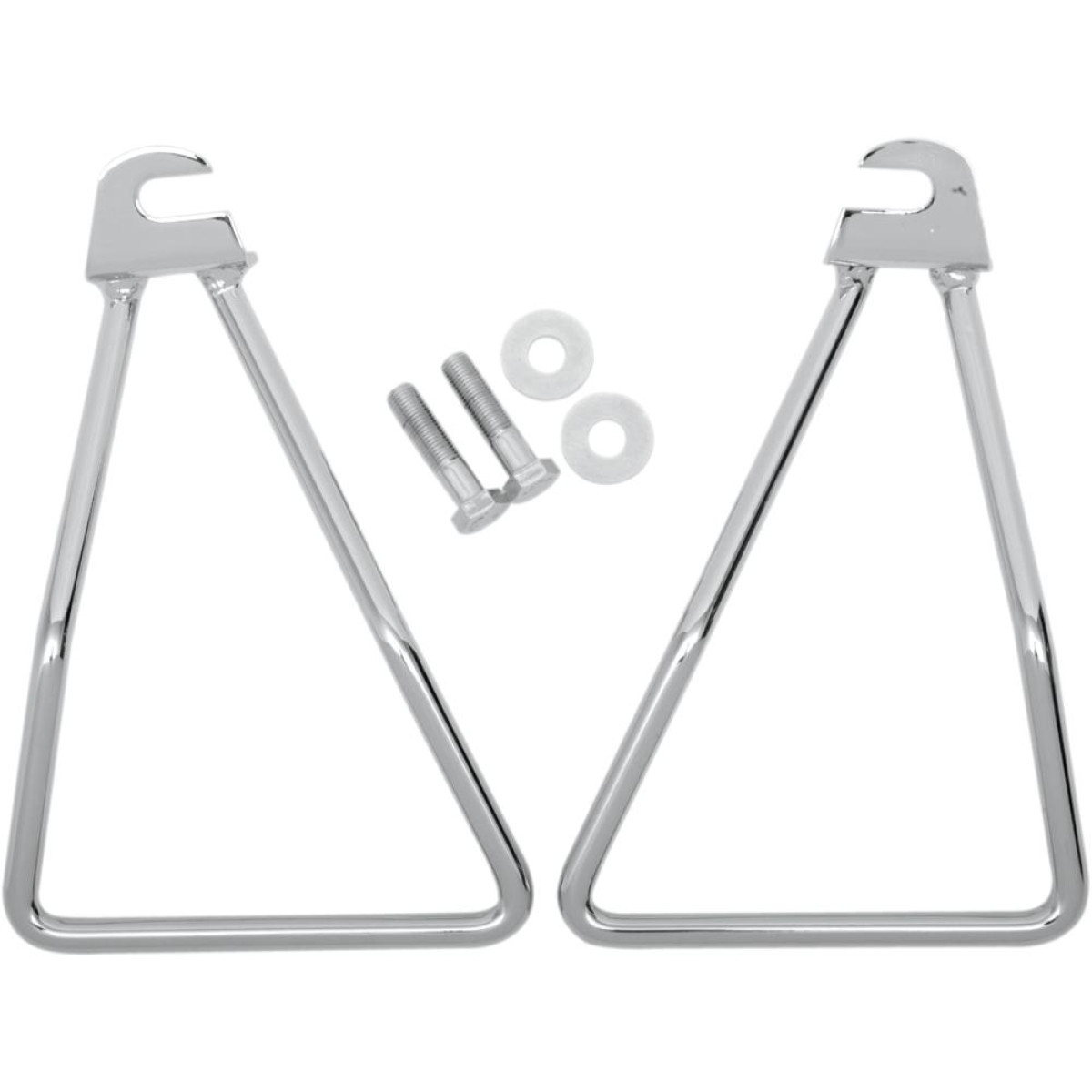 Supports sacoches chromés pour Harley Davidson 1200 et 1340 cc avant 1986
