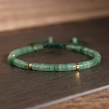 Natural Green Aventurine Dainty Bracelet Healing Crystal Bracelet Handmade