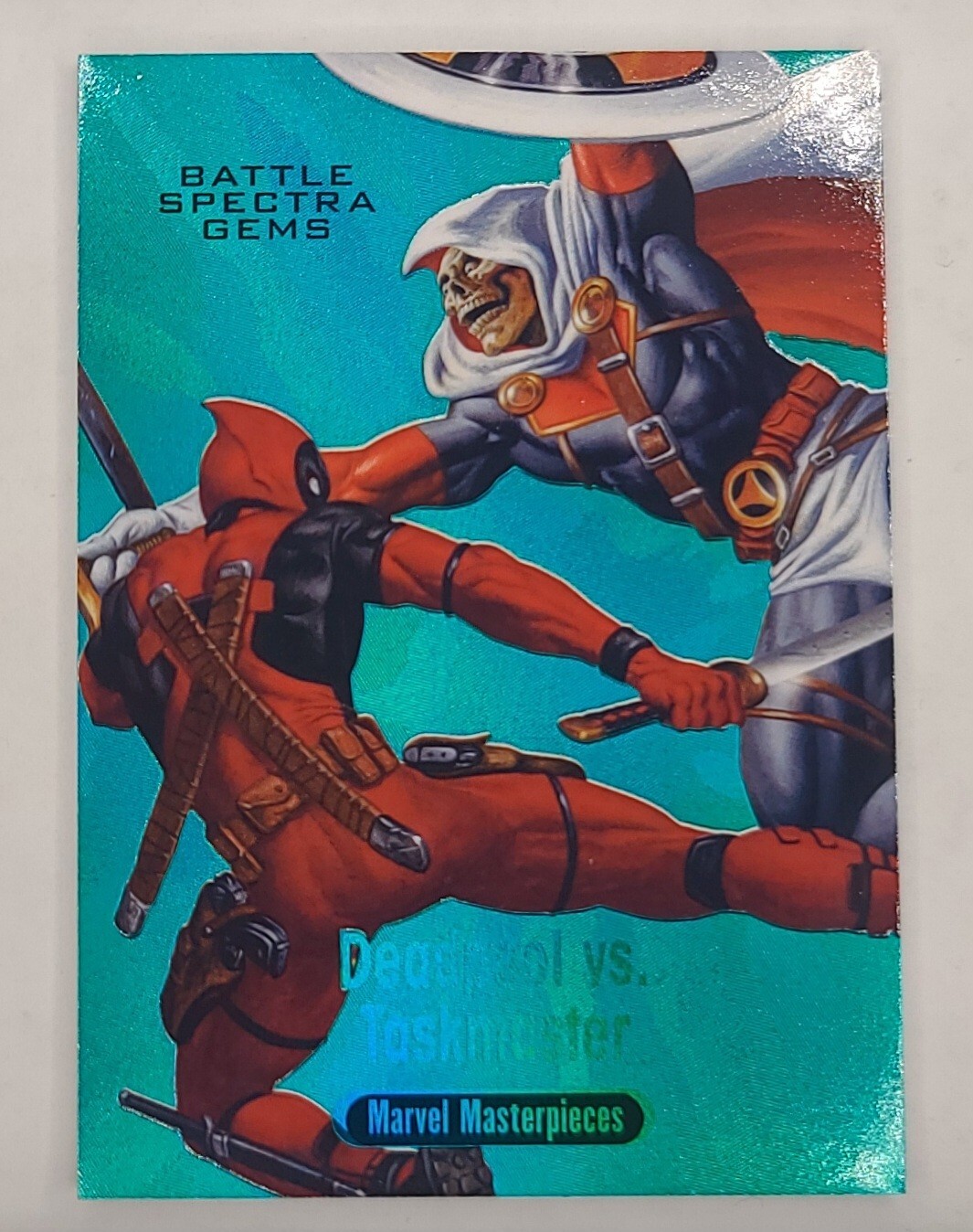 2016 Marvel Masterpieces Battle Spectra Gems Deadpool Taskmaster 30/99