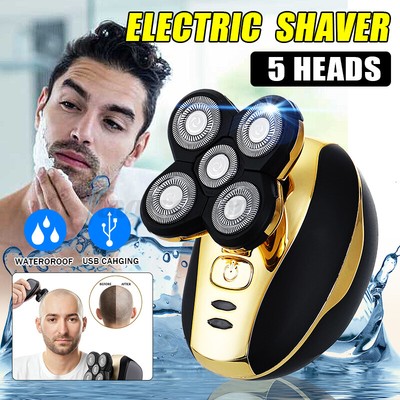 5in1 4D Electric Shaver Razor Bald Head Trimmer Beard Rechargeable