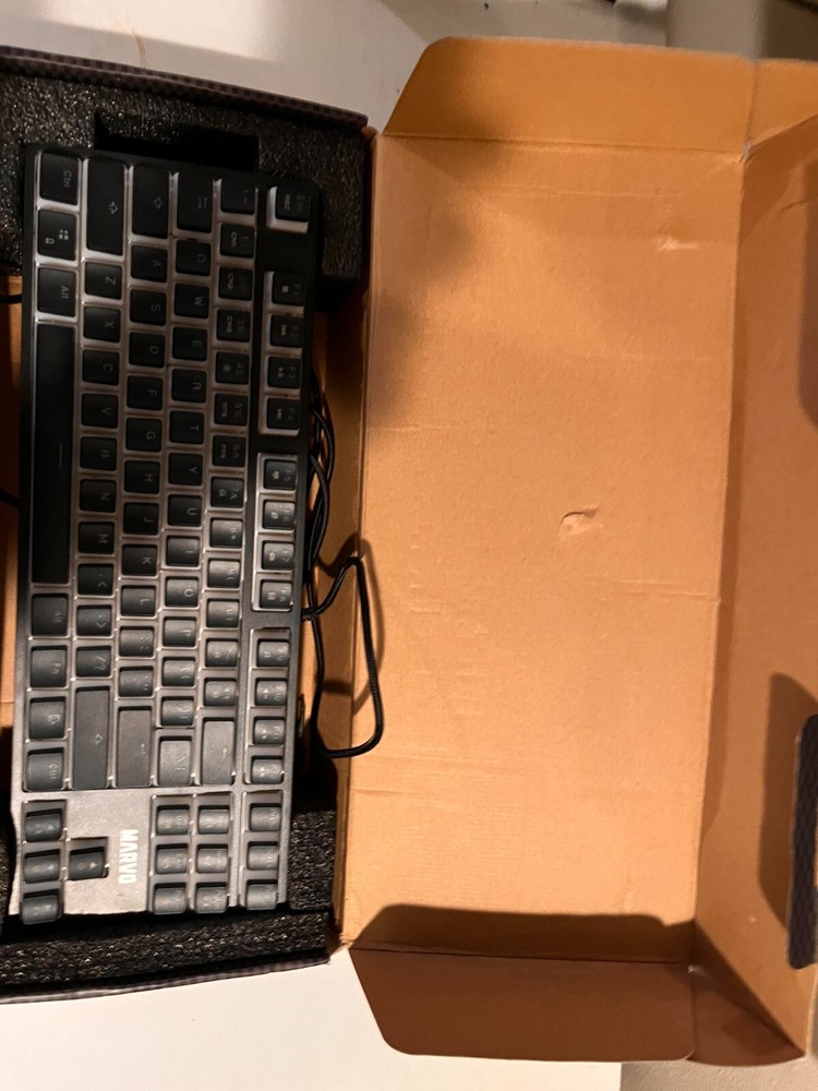 RGB Mechanical Gaming Keyboard with Cherry Red Switches and Wrist Pad