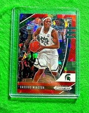 CASSIUS WINSTON PRIZM RED CRACKED ICE ROOKIE CARD WIZARDS 2020