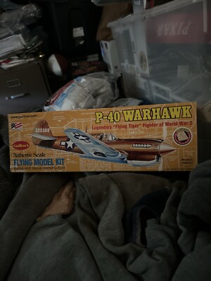 Guillow P-40 Warhawk Balsa And Tissue Flying Model Kit 501 Band - Foto 9