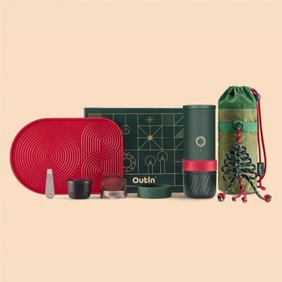 g*o様 OUTIN NINOクリスマスコーヒーマシン OutIn Mino Portable Electric Espresso Machine - Christmas Gift Set