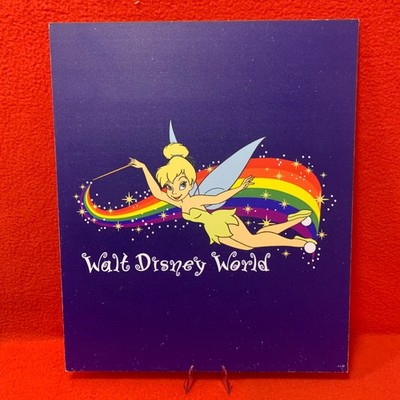 Disney Parks Tinker Bell Prop Sign Walt Disney World Rainbow Pixie Dust Art