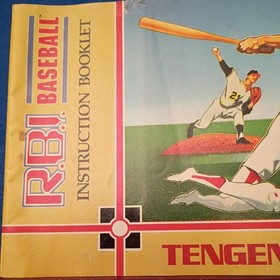 Tengen R.B.I. Folleto manual de instrucciones de b&eacute;isbol para Nintendo NES, ingl&eacute;s