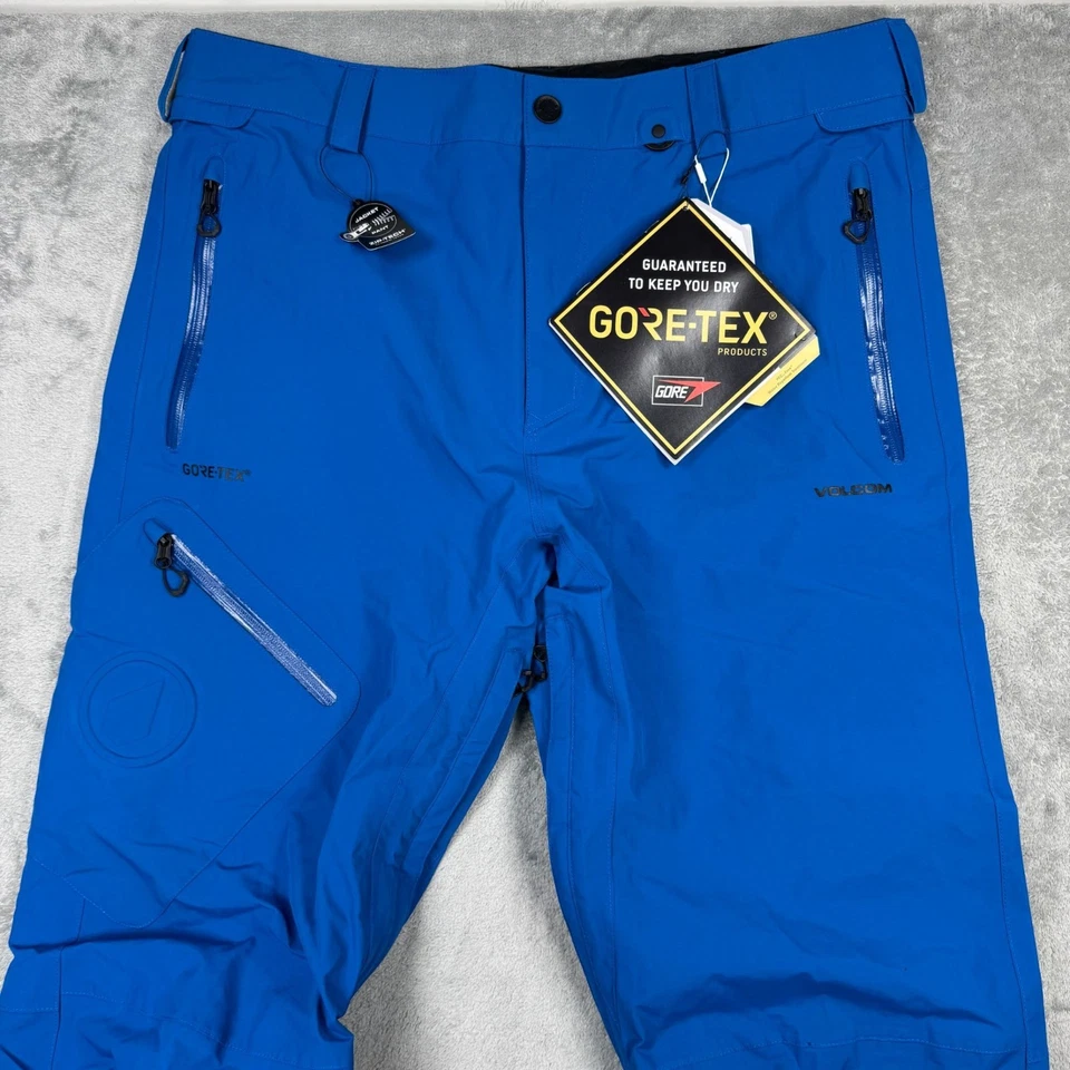 NWT Volcom Gore-Tex Pants Mens XL Snowboard Ski Winter Snow Sports Pant Blue - Image 3 of 4