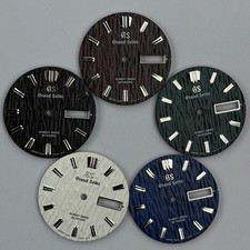 28.5mm Bark Pattern Watch Dial No Lume Dual Calendar for Nh36 Movement Accessory