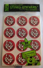 Trend Stinky Stickers- PINE  peppy mint Scratch 'N Sniff SEALED 1980 1981 1982