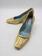 Pre-Owned Frances Valentine Gold Size 6.5 Pump Heels
