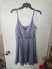Express Lavender Satin Cowl Neck Mini Dress Size M NWT/NWOT Adjustable Straps