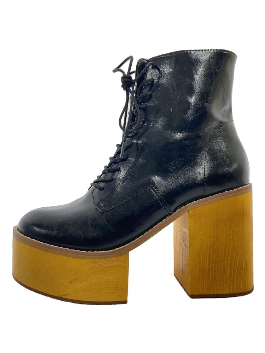 Ameri Ameri Ameri Vintage Lace Up Boots M Blk Lea… - image 1