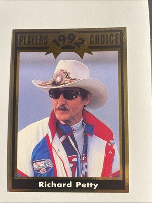 Richard Petty 1992 Cartwrights Players Choice NASCAR Card #6 Oddball The King 43
