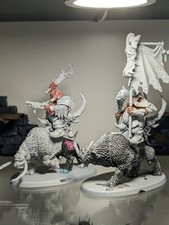 Mournfang Pack, Unit of 4, partially painted for Warhammer Age of Sigmar, AoS