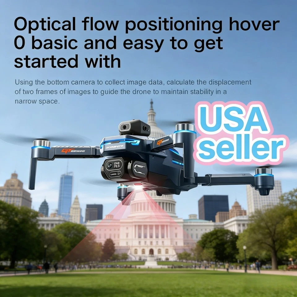 6K(720P)GT8 Brushless Drone with HD Camera 4-Axis Obstacle Avoidance - Image 4 of 4