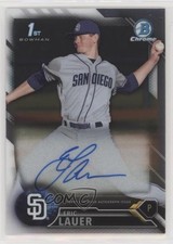 2016 Bowman Draft Chrome Draft Pick Auto Eric Lauer #CDA-EL Auto 3t5