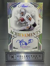 Panini Flawless Achievements Tim Brown Auto /20