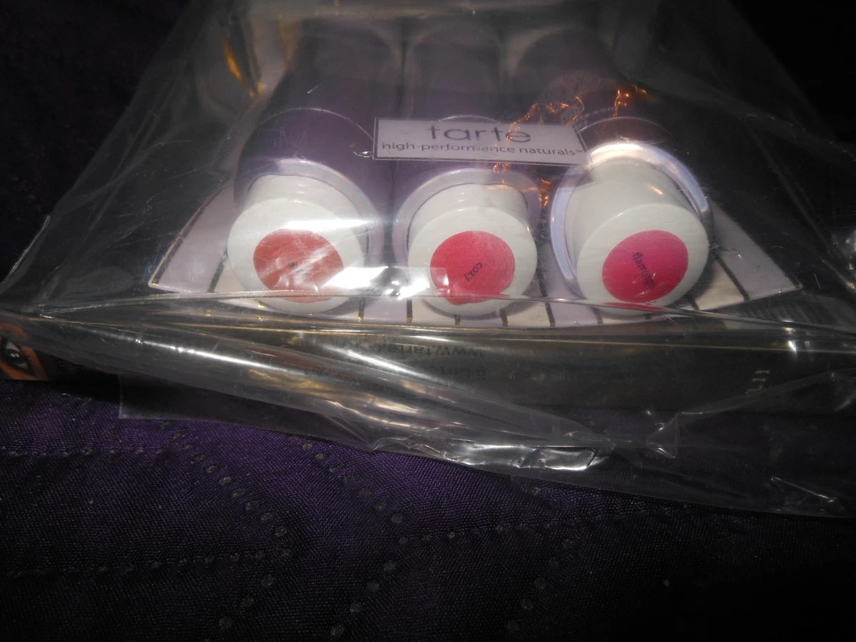 TARTE CHEEK SOUFFLE TRIO KINDNESS CAFE + 2 KEY FOBS LIP & CHEEK "LATTE" "COZY" +