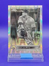 Hyun-jin Ryu 2022 Topps Chrome Black & White RayWave Refractor SP 🔥 Blue Jays