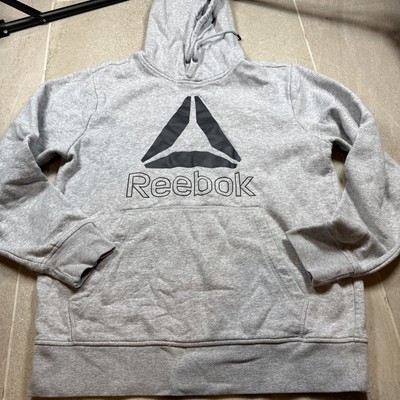 Men's Medium Reebok Hoodie Grey, Loose, Cozy, Soft, Nice!