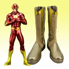The Flash Barry Allen Boots Shoes Cosplay Superhero Costume Boots Halloween Prop