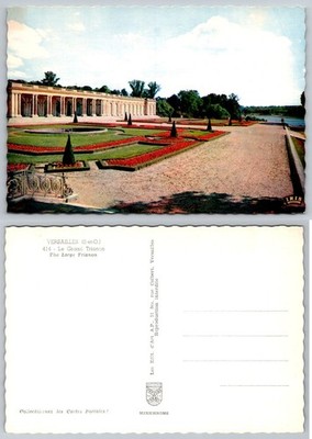 Vintage Le Grand Trianon Versailles France Postcard S-et-O. MEXICHROME IRIS