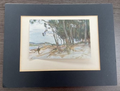 Vintage 1930s John Singer Sargent Print - Pine Woods