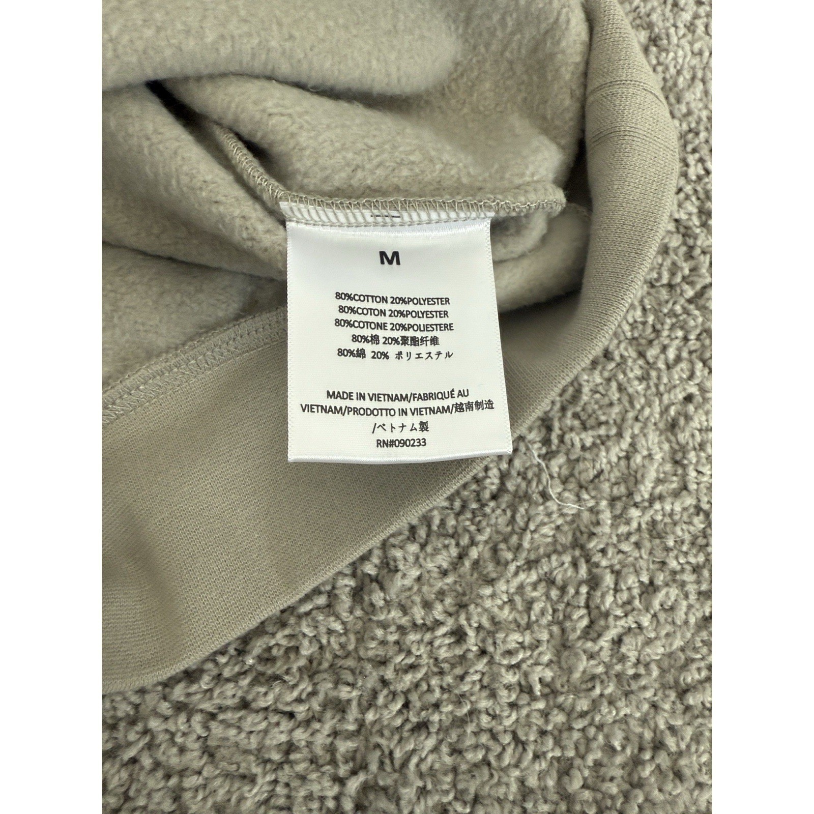 FEAR OF GOD ESSENTIALS Women Tan Sleeveless V Neck Sweatshirt Vest Top Sz Medium thumbnail 9