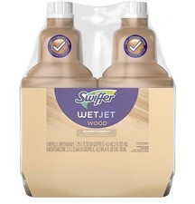 Swiffer Wetjet Wood Floor Cleaner Solution Refill, 42.2 Oz - 2 Pack