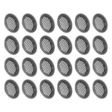 24Pcs 50mm/2" Air Vents Round Soffit Vents, Soffit Vent Cover Black