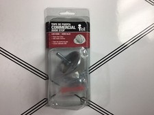 Commercial Door Stop Floor Mount low dome Satin Chrome wall protector