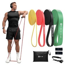 Pull Up Resistance Bands Set   Elastic, Smell-Premium Latex Exercise Bands fo...