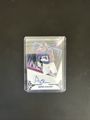2022 Panini Elements - Neon Signs Autographs Azeez Ojulari #NS-AO Purple /50 AU