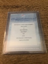 Gavin McKenna - 2025-26 Bowman U NOW Hockey #4-A Black Foil Auto /10 Redemption