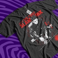 Anime Slam Dunk Team Basketball The First Graphic Black T-Shirt Size S-5XL