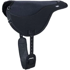 New! Tough-1 Black PREMIUM BREATHABLE BAREBACK PAD w/ Non-slip silicone Mesh