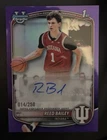Reed Bailey 2025 Bowman Purple Refractor 1st RC Auto /250