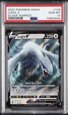 2022 POKEMON SWORD & SHIELD SILVER TEMPEST #138 LUGIA V PSA 10