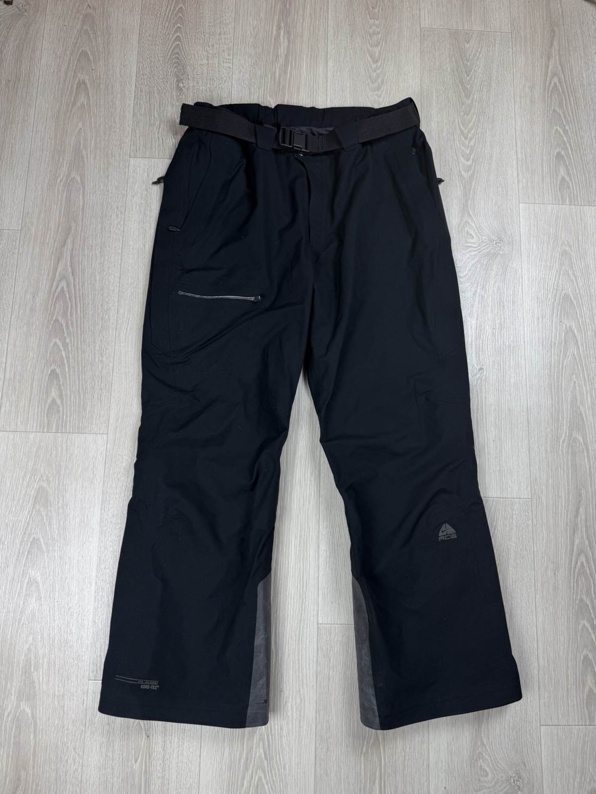 Nike ACG Black Gore-Tex Snow Ski Snowboard Pants 3 Layer storm fit Size XXL