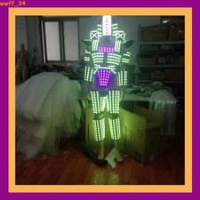 LED Robot Costume Suit IlluminatedDance Night Lights Clothing Glow Party Show