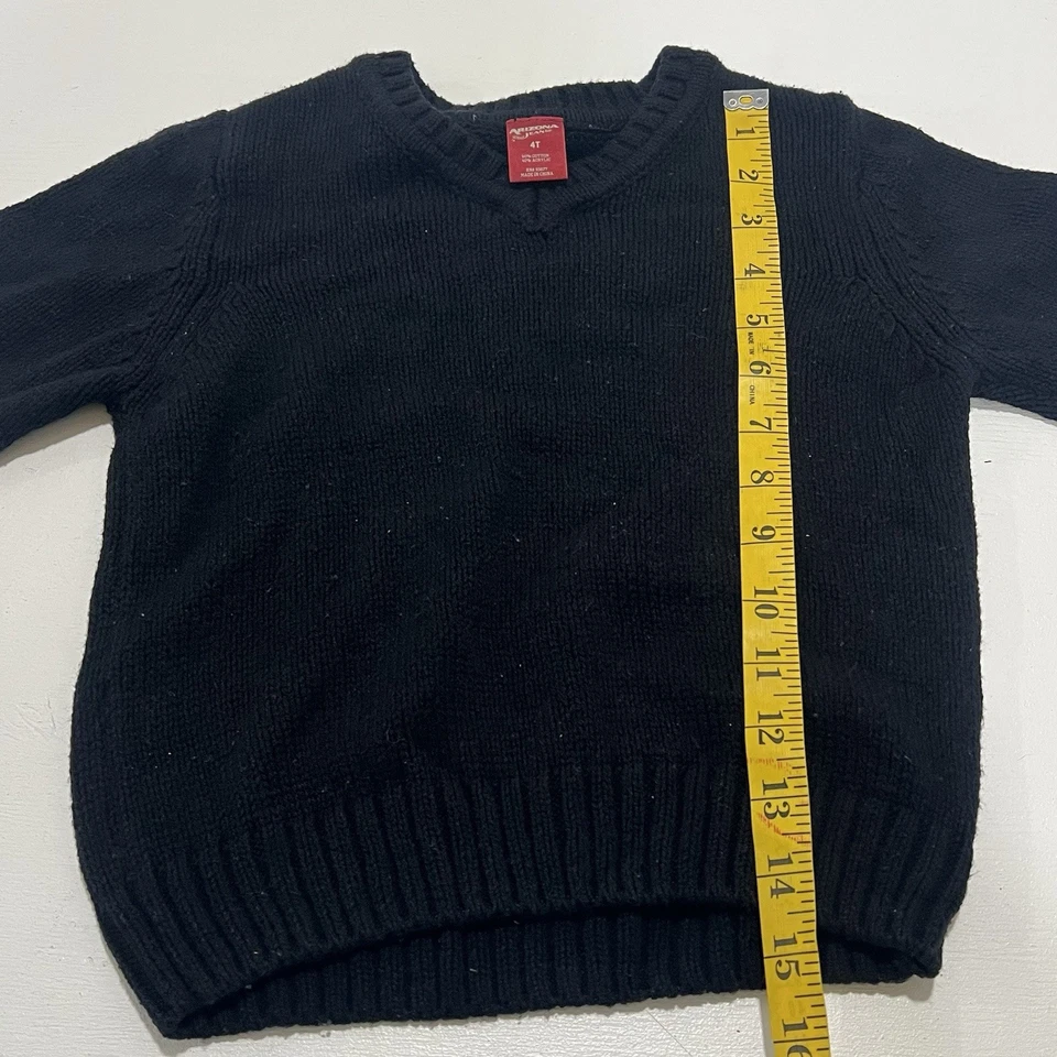 Suéter ARIZONA JEANS Niño Negro Cuello en V Talla 4T Foto 4 de 4