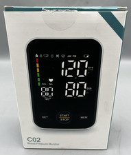 Upper Arm Blood Pressure Monitor Large Display, 2x120 Memory, LED, Bag USED