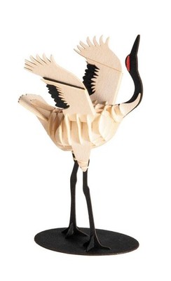 Fridolin 3D Papiermodell Kranich