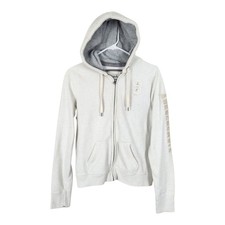 Y2K Abercrombie  Fitch Girls Cream Hoodie Large Youth Size 14 16