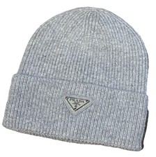 Grey Prada Beanie