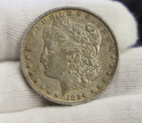 1894 OUS Morgan Silver Dollar XF Details (Cleaned, Retoned)